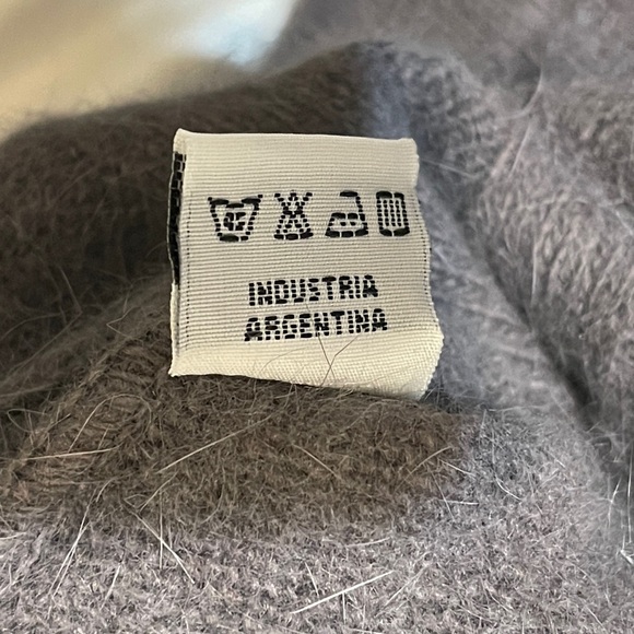 Pierre Bornel Cable Knit Colorblock Sweater Merino Angora Grandpa Cozy Medium - Picture 7 of 8